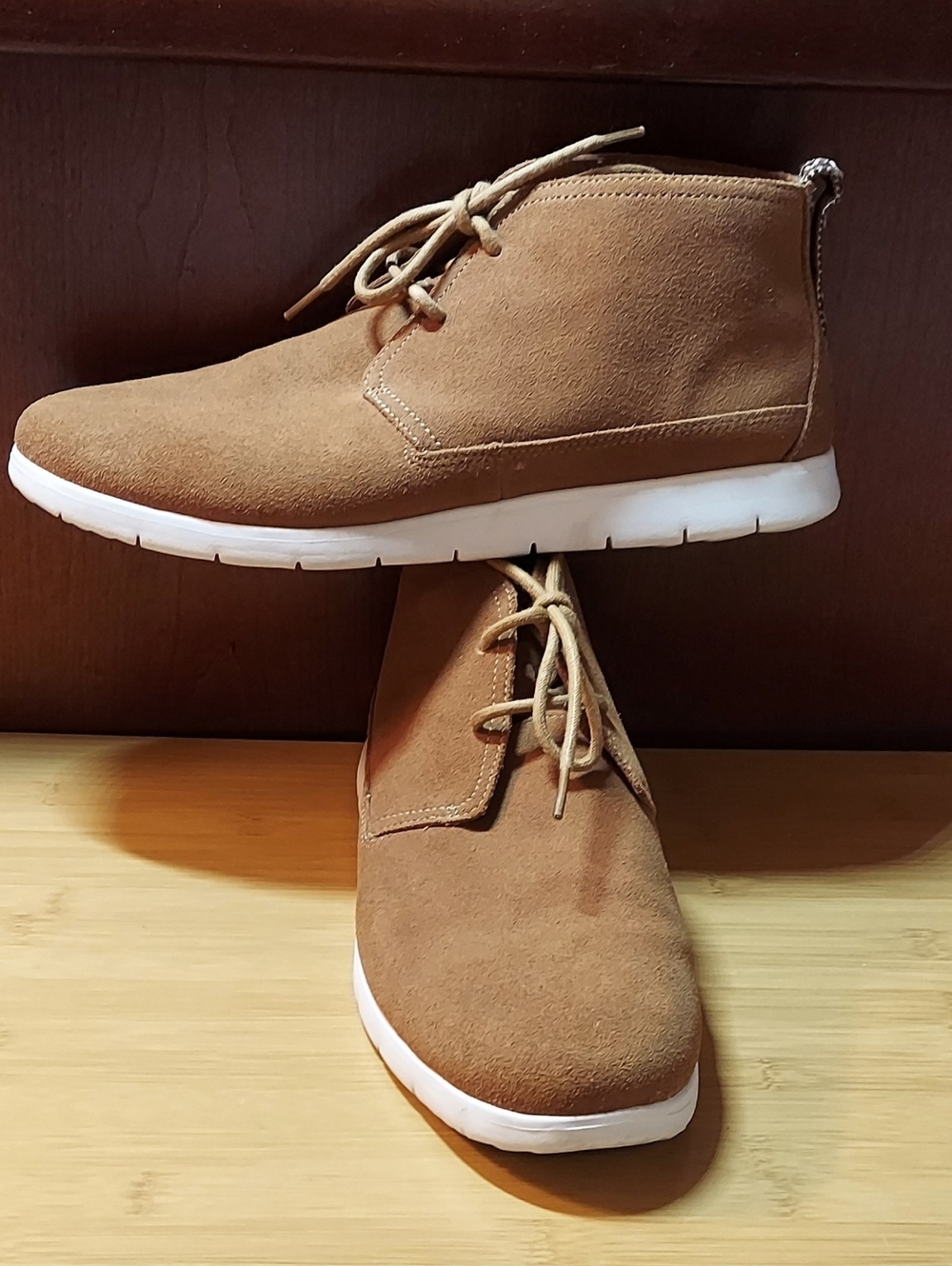 UGG FREAMON 1194188 MEN'S CINNAMON TAN SUEDE LACE-UP CHUKKA BOOTS SIZE 11